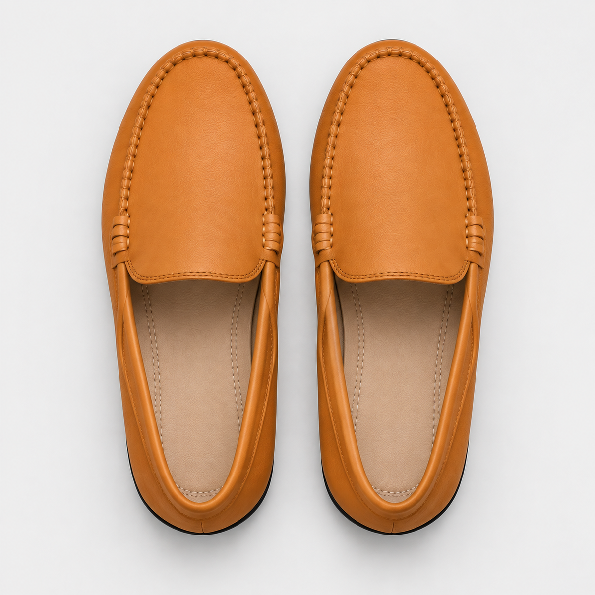 Men's Genuine Leather Driving Loafers – Classic Slip-On Moccasins