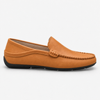 Men's Genuine Leather Driving Loafers – Classic Slip-On Moccasins