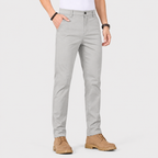 Men's Chino Pants - Stretch Cotton Smart Casual Trousers