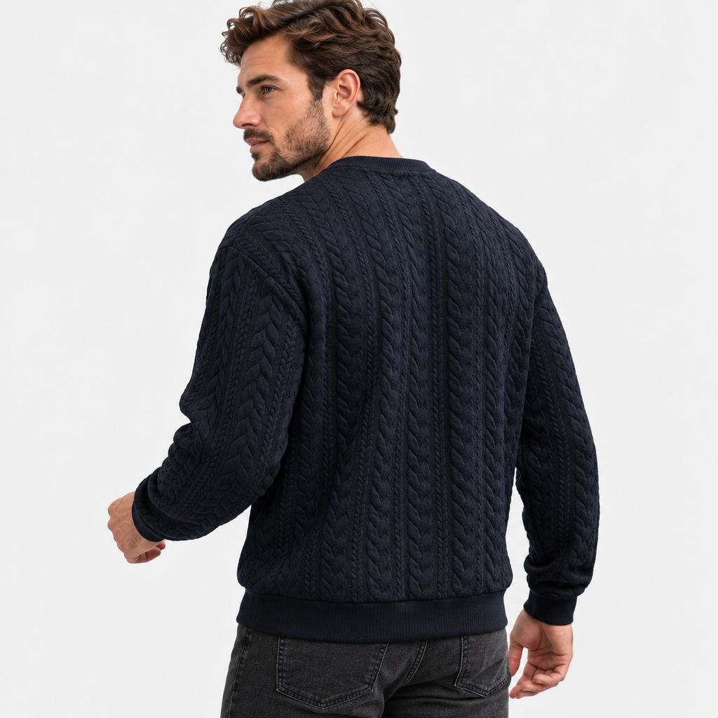 Men’s Lightweight Crew Neck Pullover Sweatshirt Everyday Wear