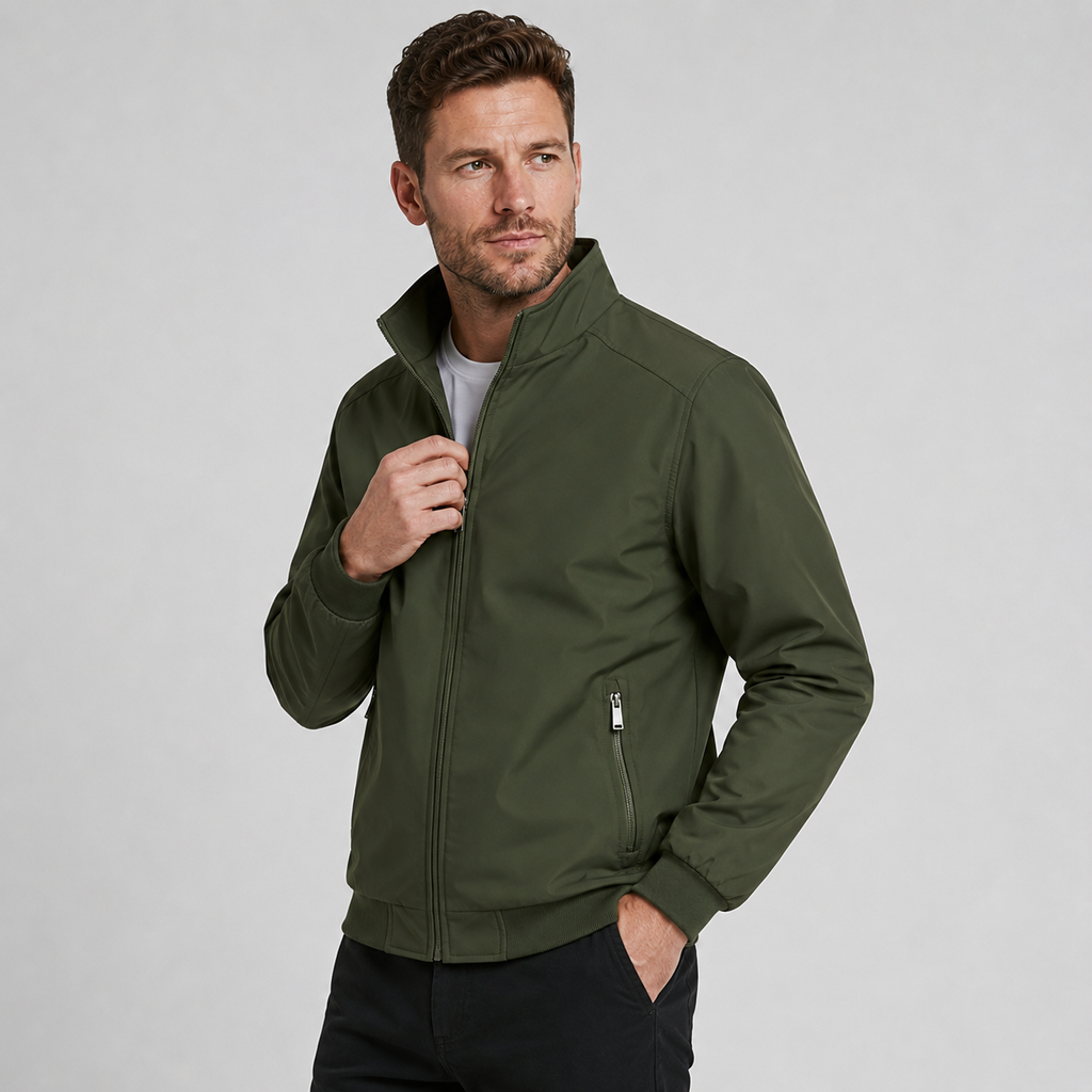 Men's Fleece Jacket - Thickened Stand Collar Zip-Up