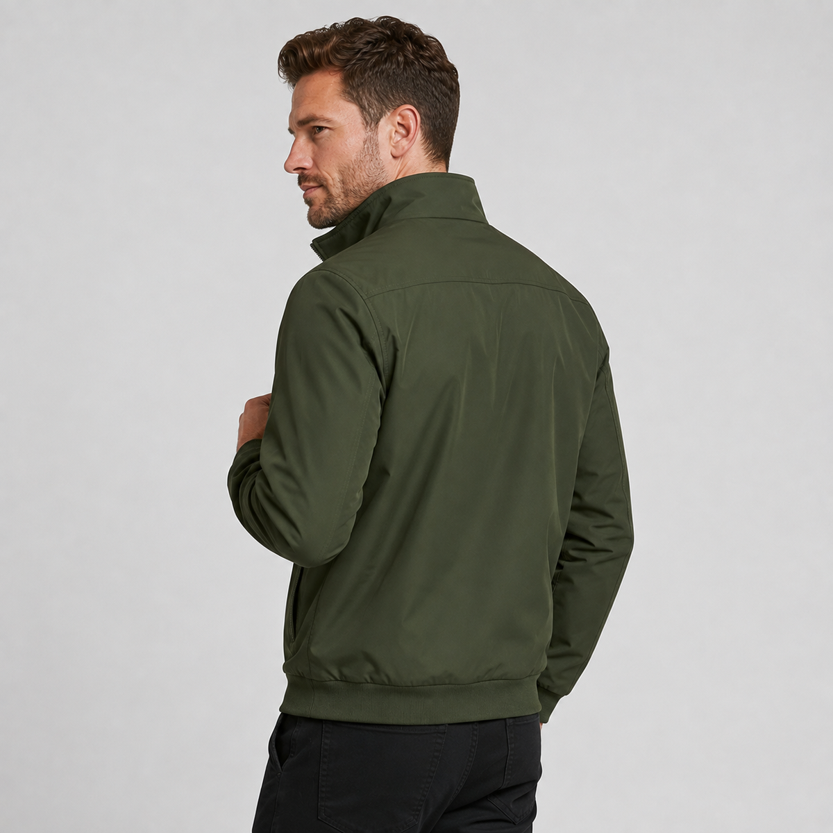 Men's Fleece Jacket - Thickened Stand Collar Zip-Up