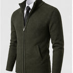 Men’s Classic Zip-Up Knit Cardigan