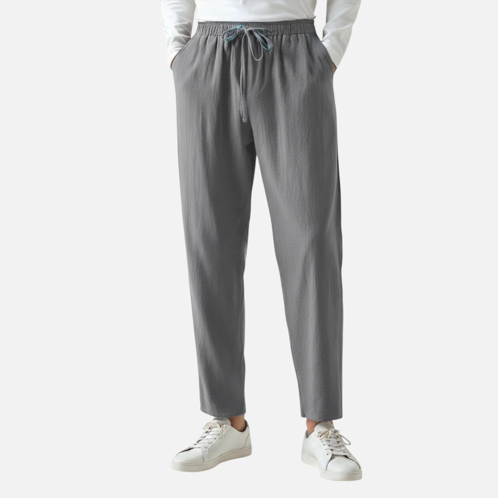 Maison Delmont | Men’s Riviera Linen Tailored Trousers