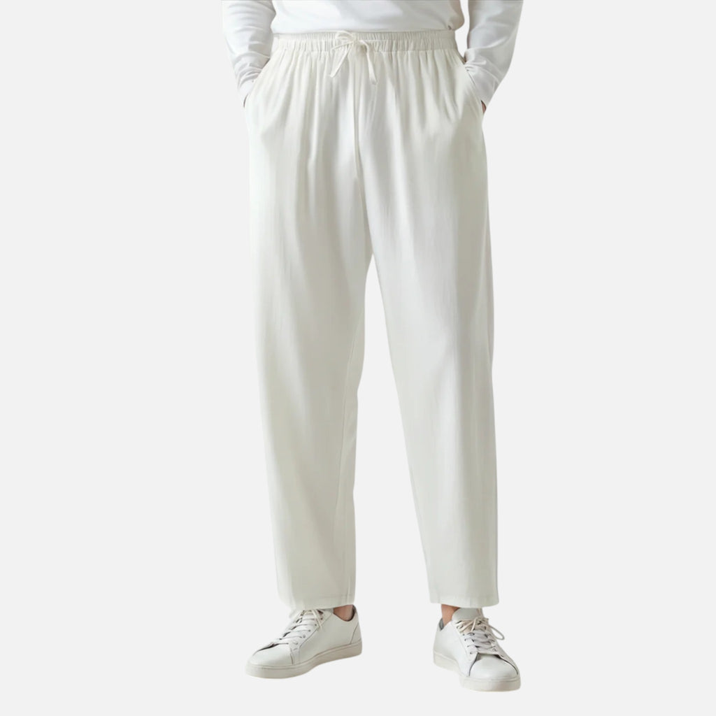 Maison Delmont | Men’s Riviera Linen Tailored Trousers