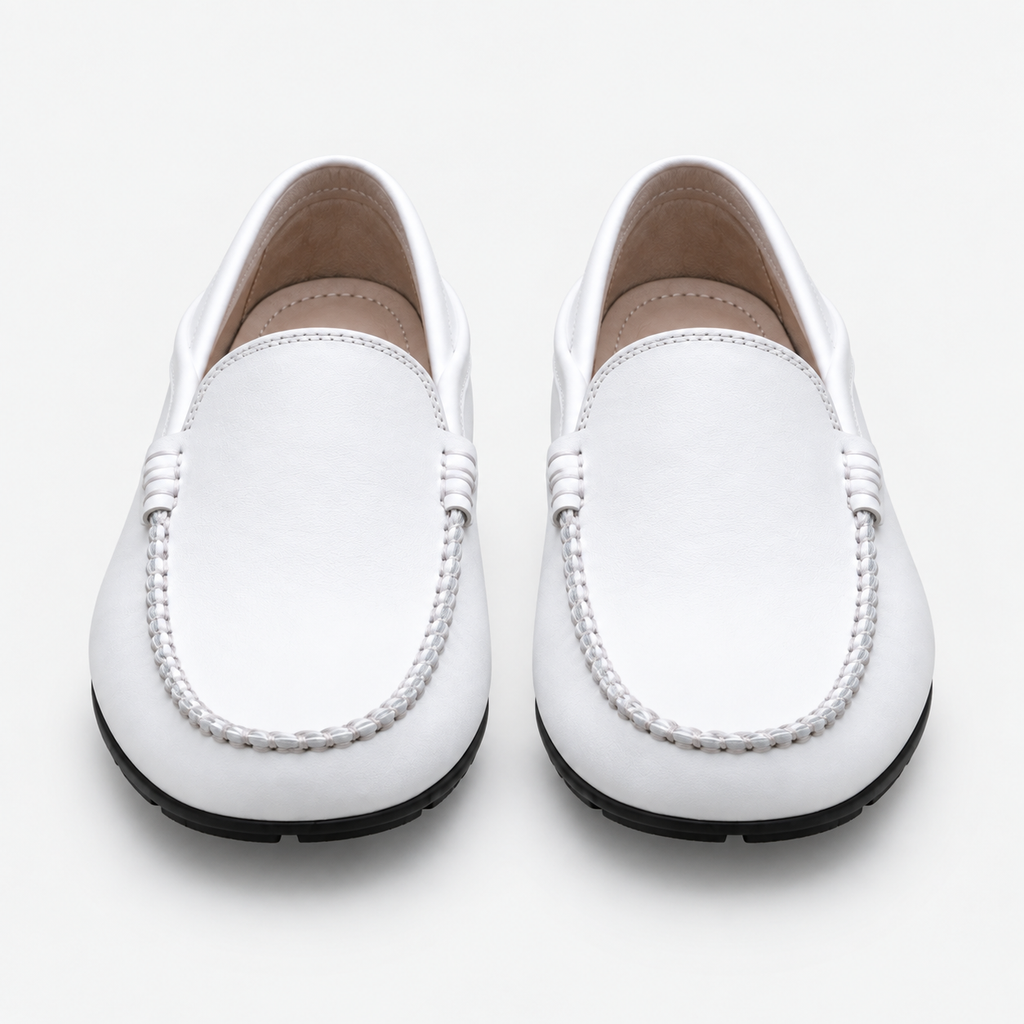 Men's Genuine Leather Driving Loafers – Classic Slip-On Moccasins