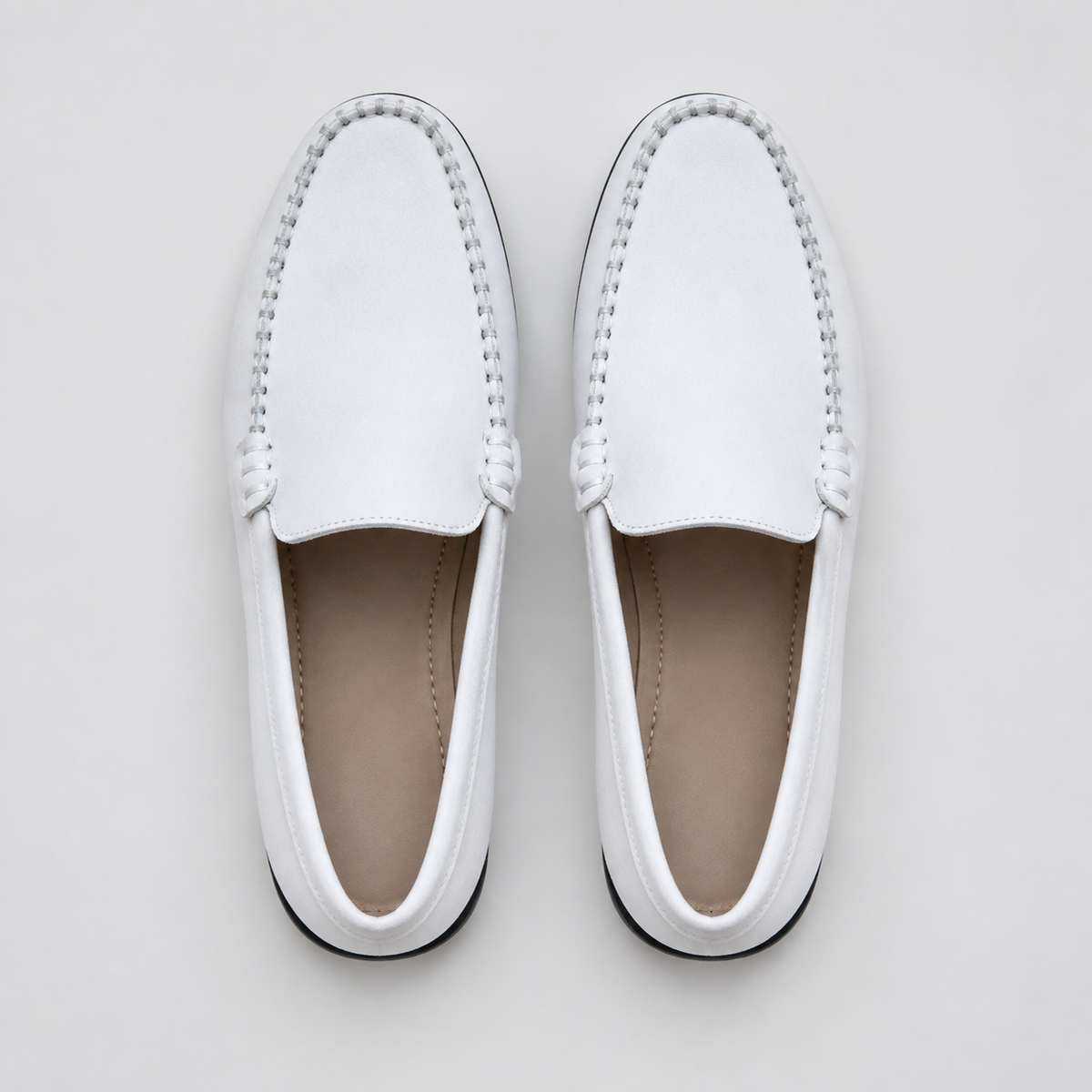 Men's Genuine Leather Driving Loafers – Classic Slip-On Moccasins