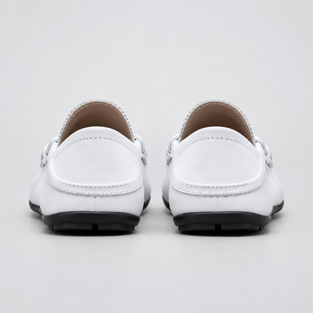 Men's Genuine Leather Driving Loafers – Classic Slip-On Moccasins